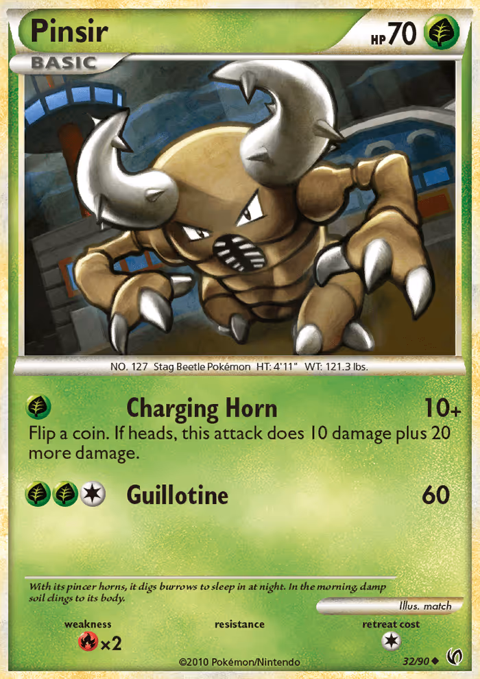 Pinsir 32/90 Pokemon card