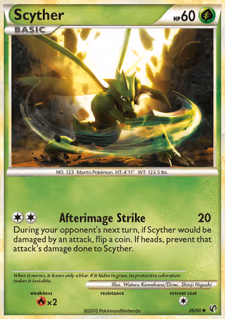 Scyther 36/90 Pokemon card