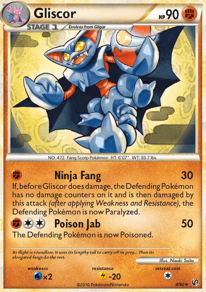 Gliscor 4/90 Pokemon card