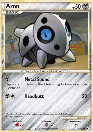 Aron 42/90 Pokemon card