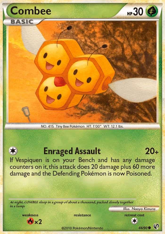 Combee 44/90 Pokemon card