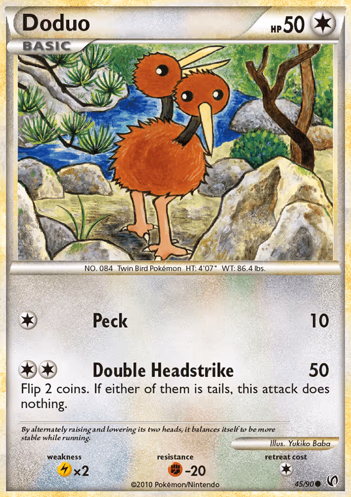 Doduo 45/90 Pokemon card