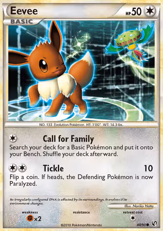 Eevee 48/90 Pokemon card