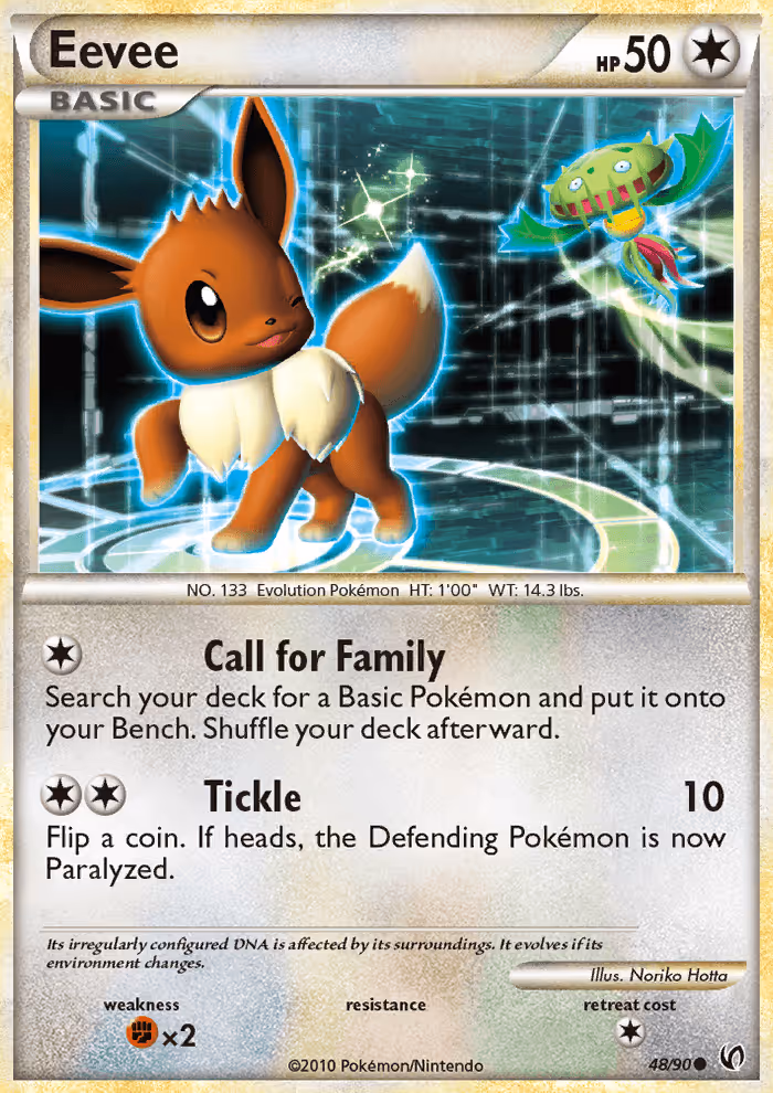 Eevee 48/90 Pokemon card