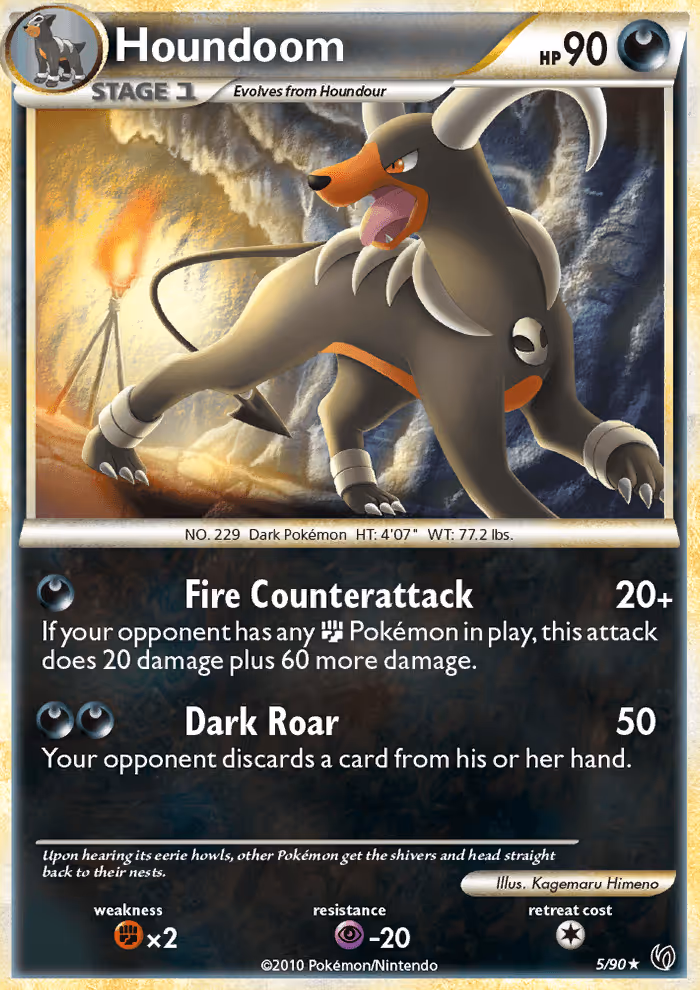 Houndoom 5/90 Pokemon card