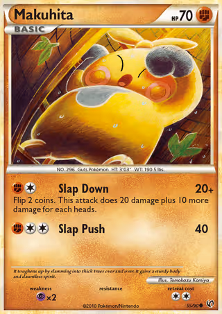 Makuhita 55/90 Pokemon card