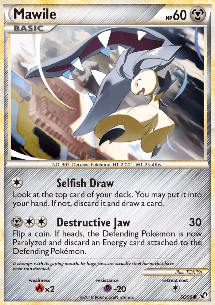 Mawile 56/90 Pokemon card