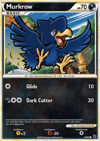 Murkrow 59/90 Pokemon card