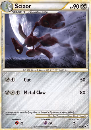 Scizor 7/90 Pokemon card