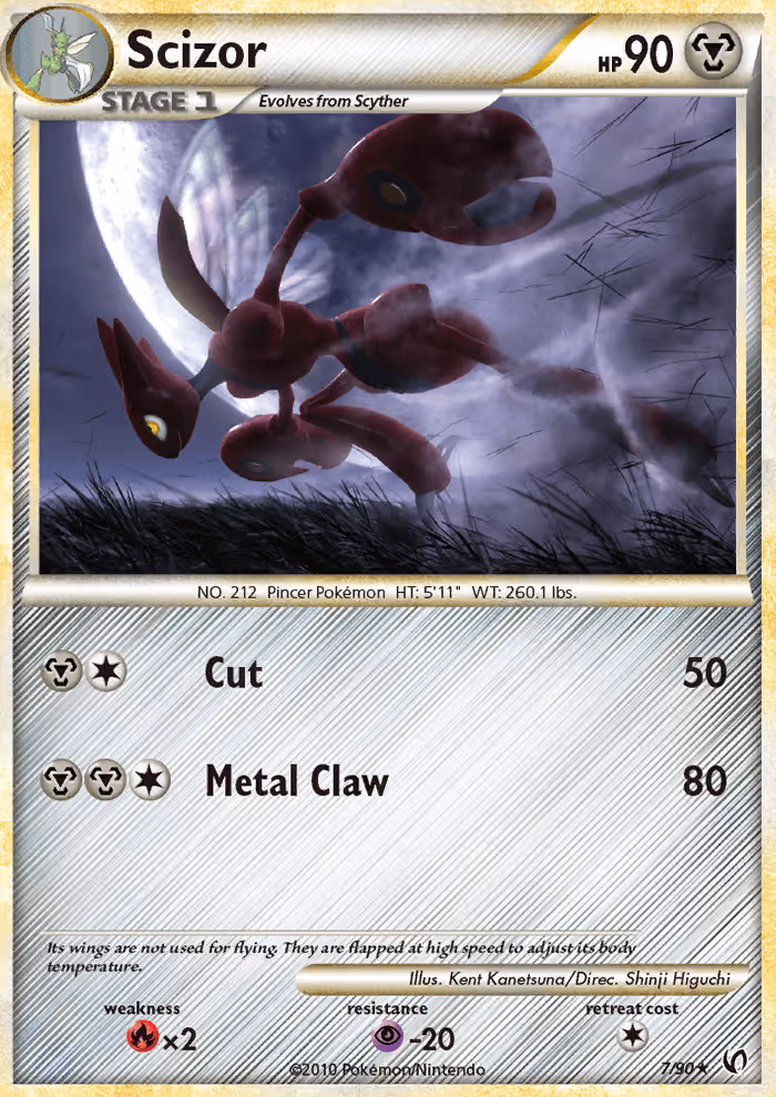 Scizor 7/90 Pokemon card