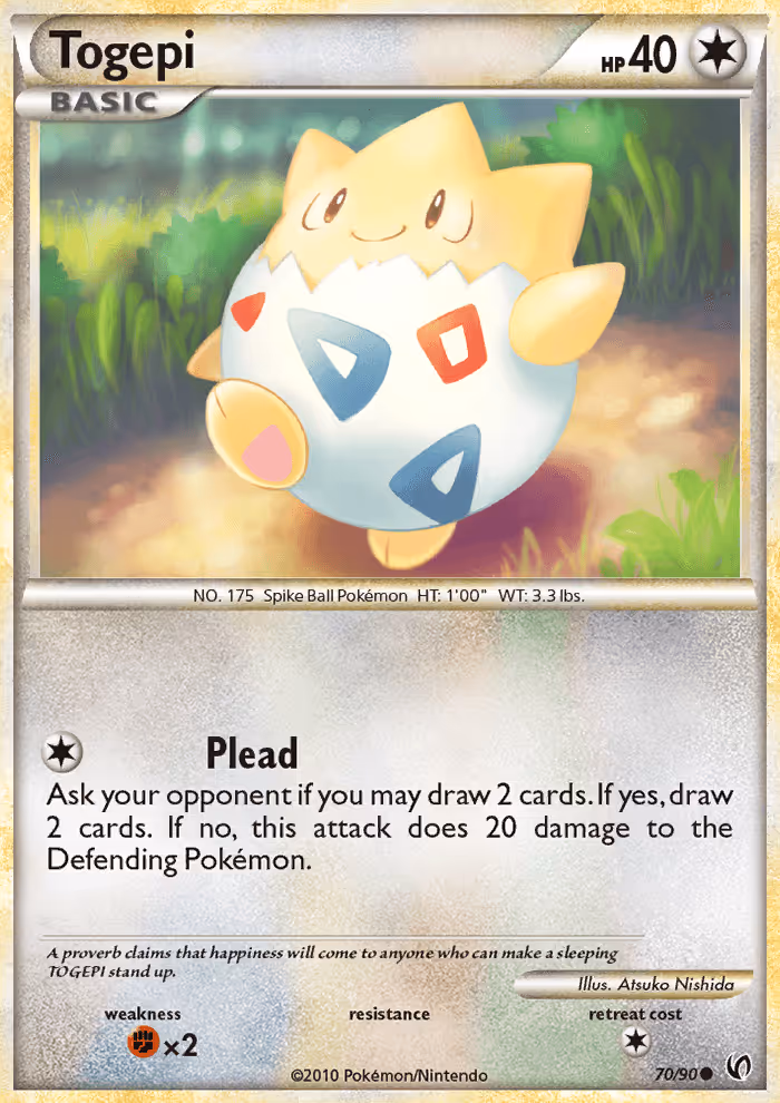 Togepi 70/90 Pokemon card