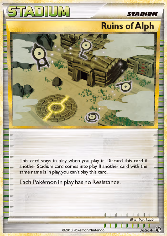 Ruins of Alph 76/90 Pokemon card