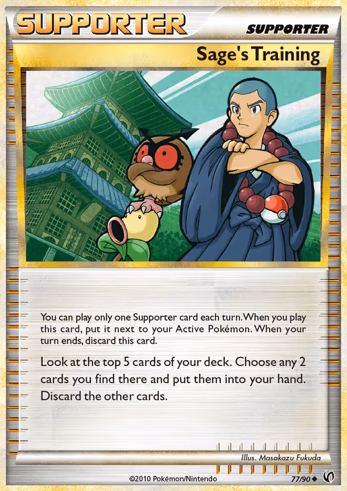 Sage’s Training 77/90 Pokemon card