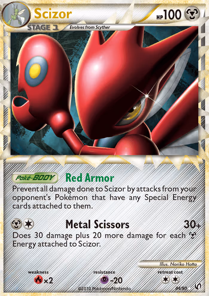 Scizor 84/90 Pokemon card