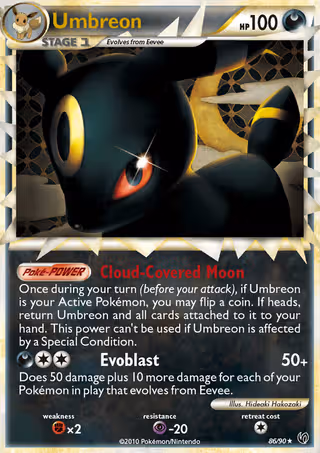 Umbreon 86/90 Pokemon card