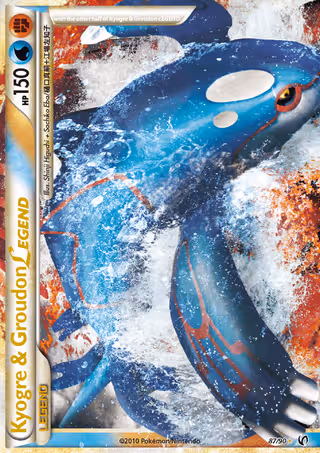 Kyogre & Groudon LEGEND 87/90 Pokemon card