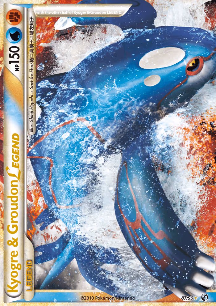 Kyogre & Groudon LEGEND 87/90 Pokemon card