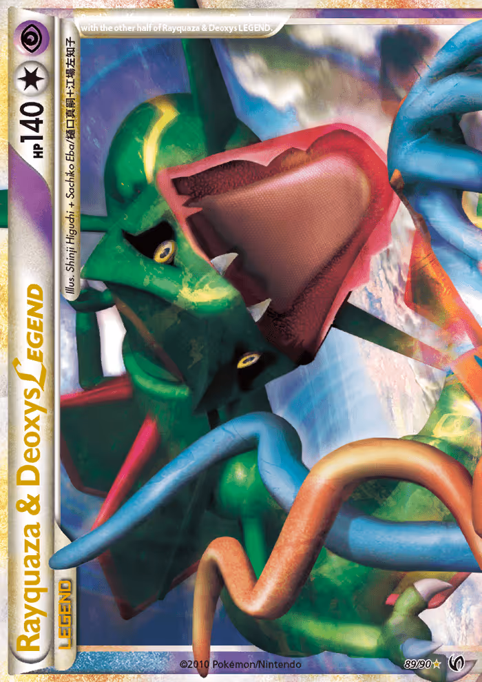 Rayquaza & Deoxys LEGEND 89/90 Pokemon card