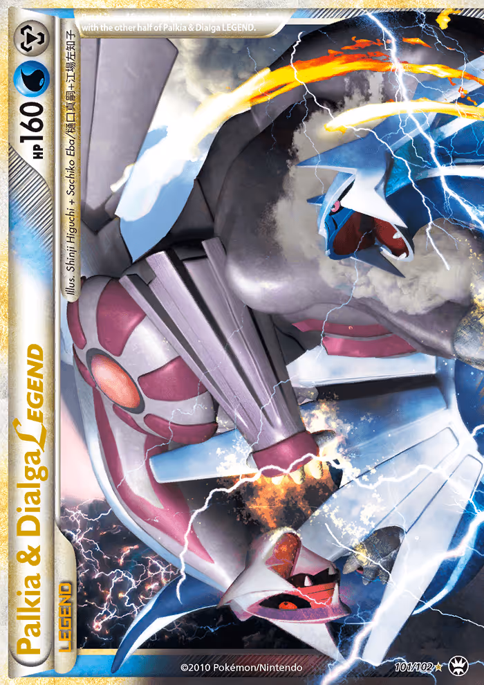 Palkia & Dialga LEGEND 101/102 Pokemon card