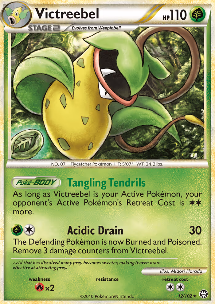 Victreebel 12/102 Pokemon card