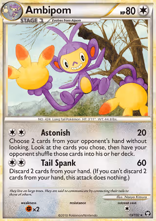 Ambipom 13/102 Pokemon card