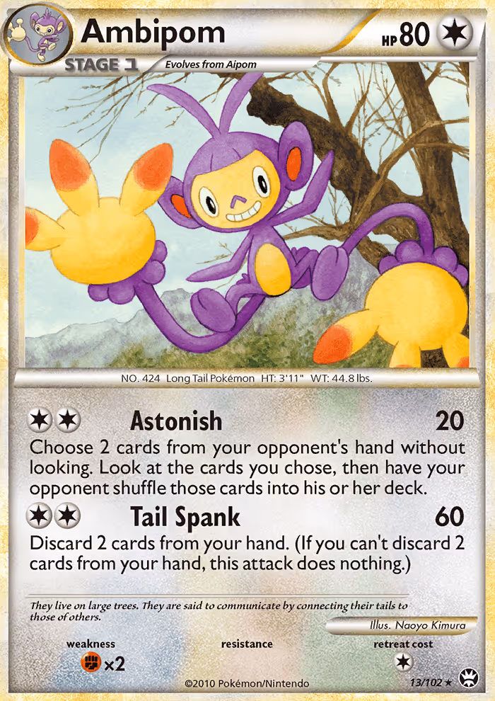 Ambipom 13/102 Pokemon card