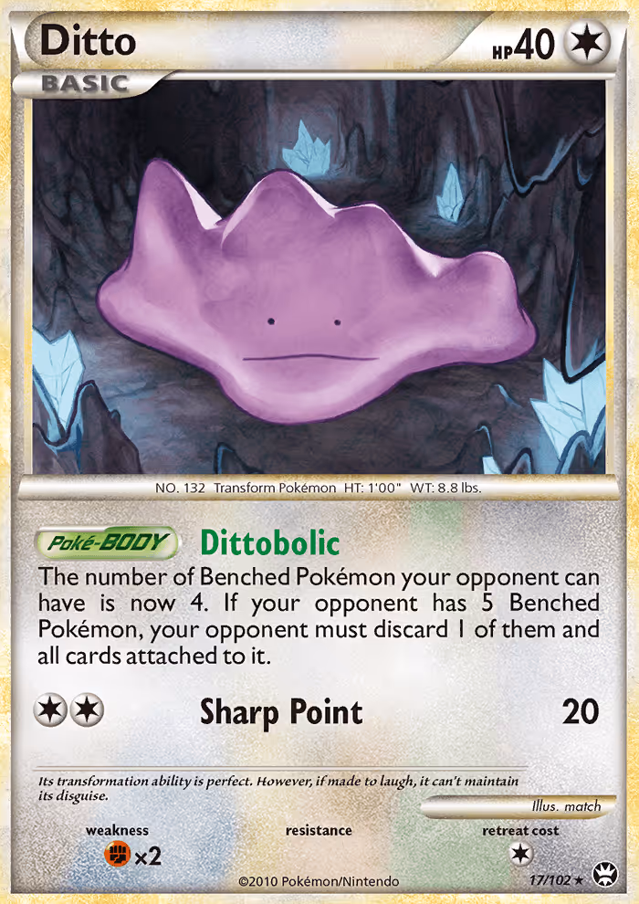 Ditto 17/102 Pokemon card