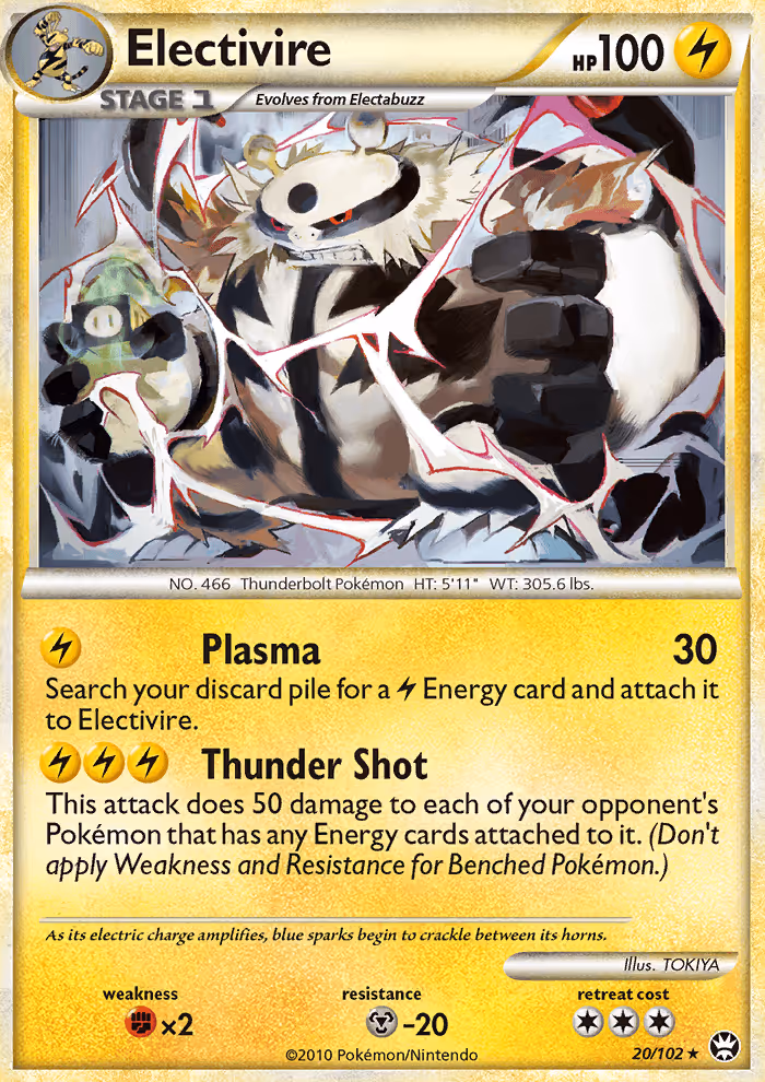 Electivire 20/102 Pokemon card