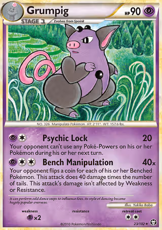Grumpig 23/102 Pokemon card