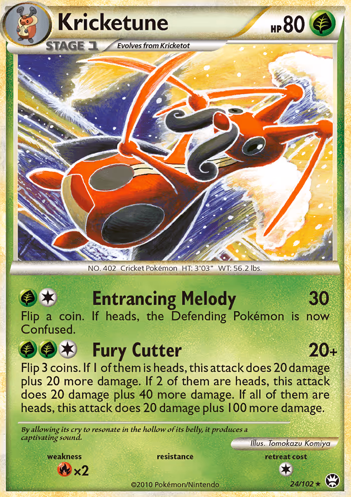 Kricketune 24/102 Pokemon card