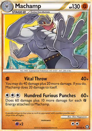 Machamp 26/102 Pokemon card