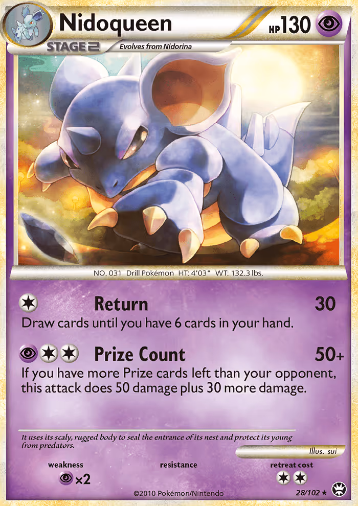 Nidoqueen 28/102 Pokemon card