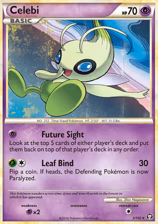 Celebi 3/102 Pokemon card