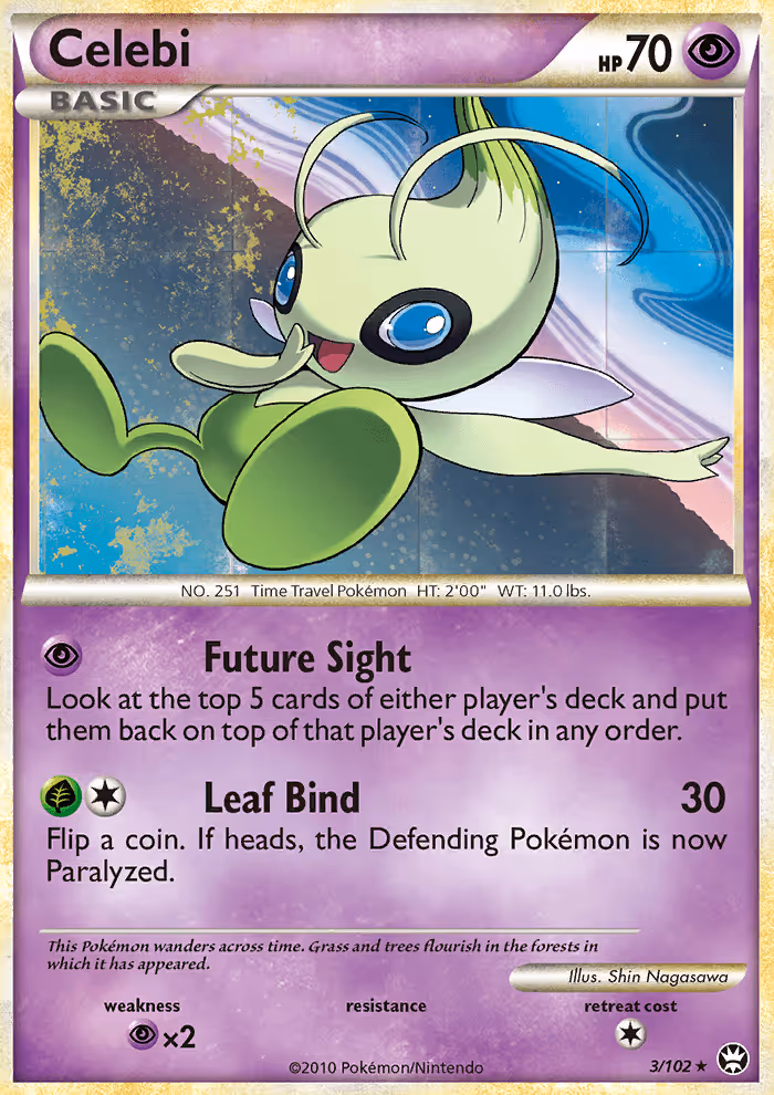 Celebi 3/102 Pokemon card