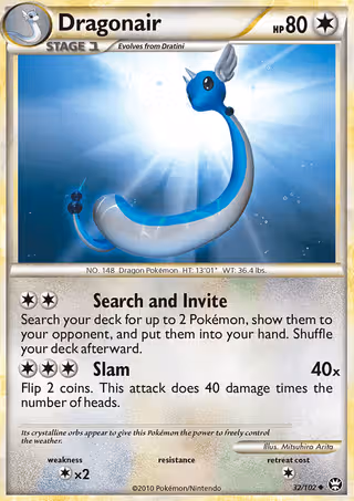 Dragonair 32/102 Pokemon card