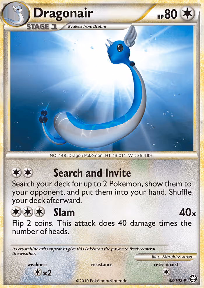 Dragonair 32/102 Pokemon card