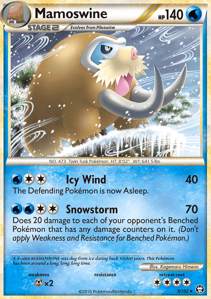 Mamoswine 5/102 Pokemon card