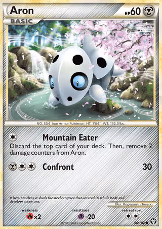 Aron 56/102 Pokemon card