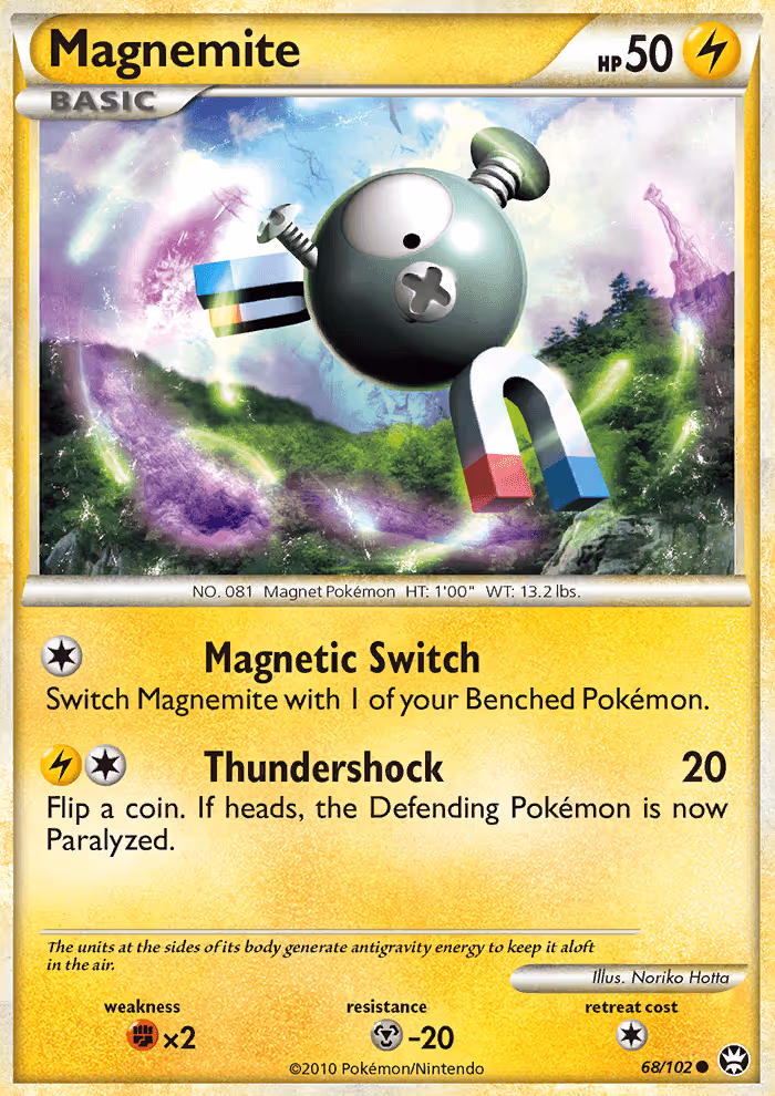 Magnemite 68/102 Pokemon card