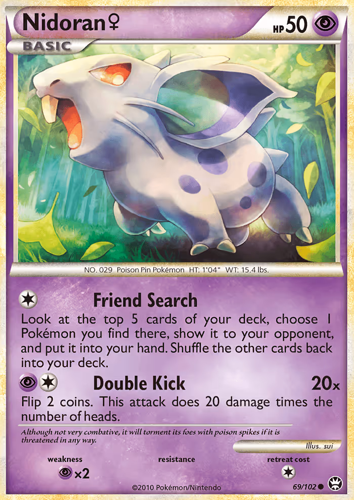 Nidoran♀ 69/102 Pokemon card