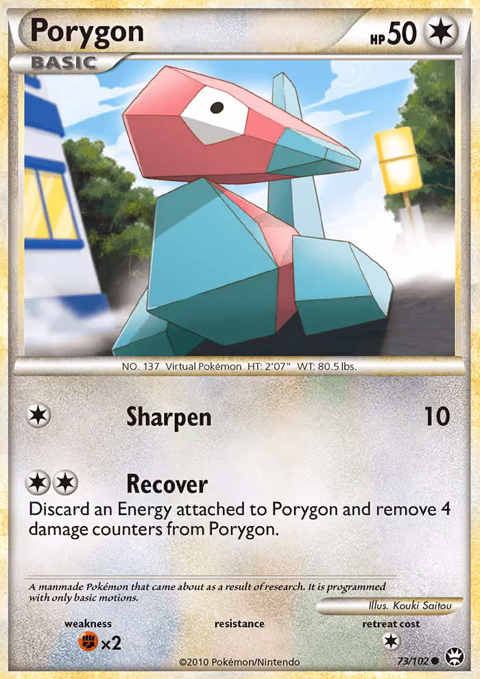 Porygon 73/102 Pokemon card