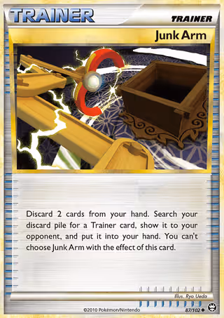 Junk Arm 87/102 Pokemon card