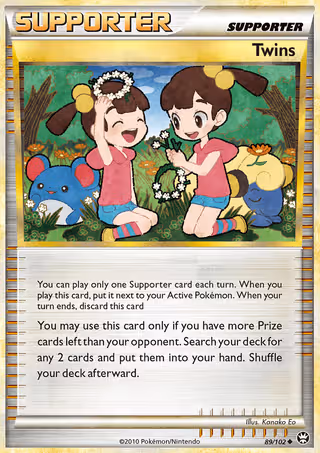 Twins 89/102 Pokemon card