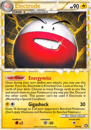 Electrode 93/102 Pokemon card