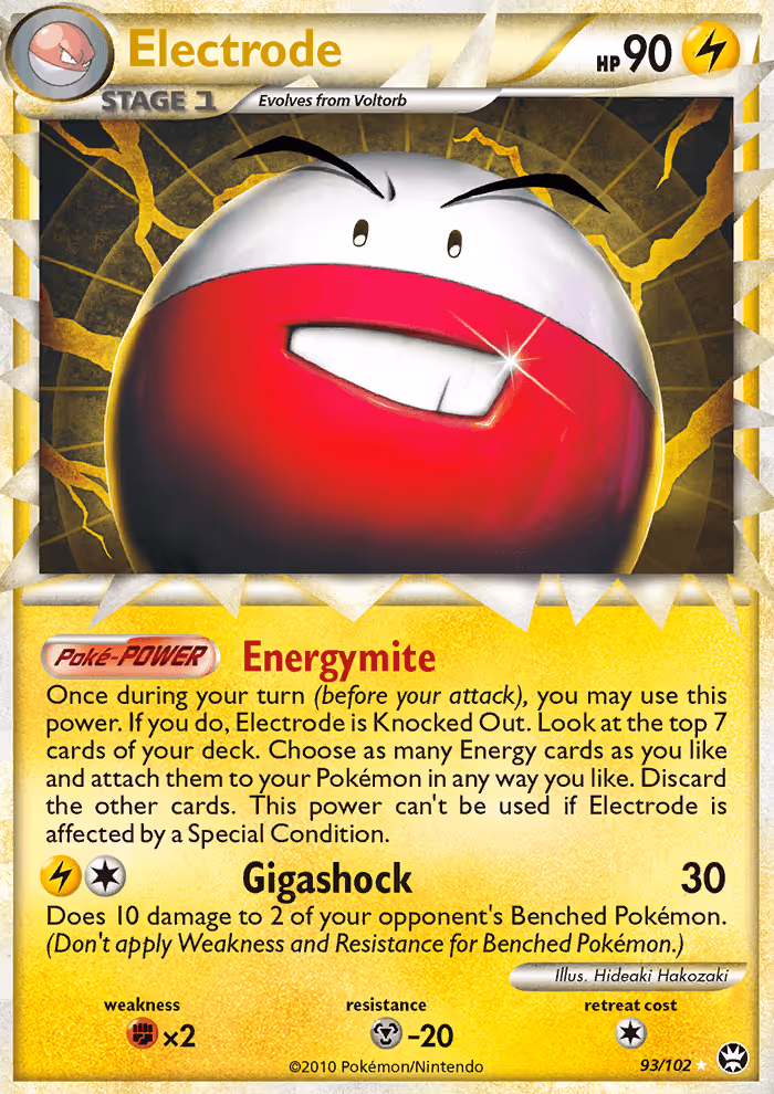 Electrode 93/102 Pokemon card