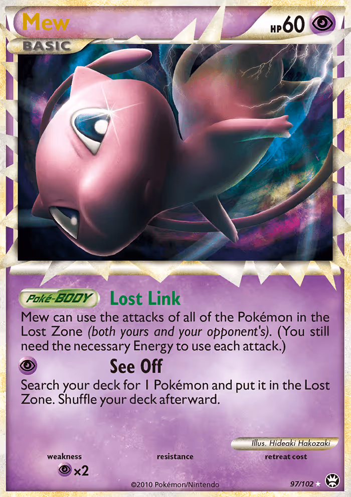 Mew 97/102 Pokemon card