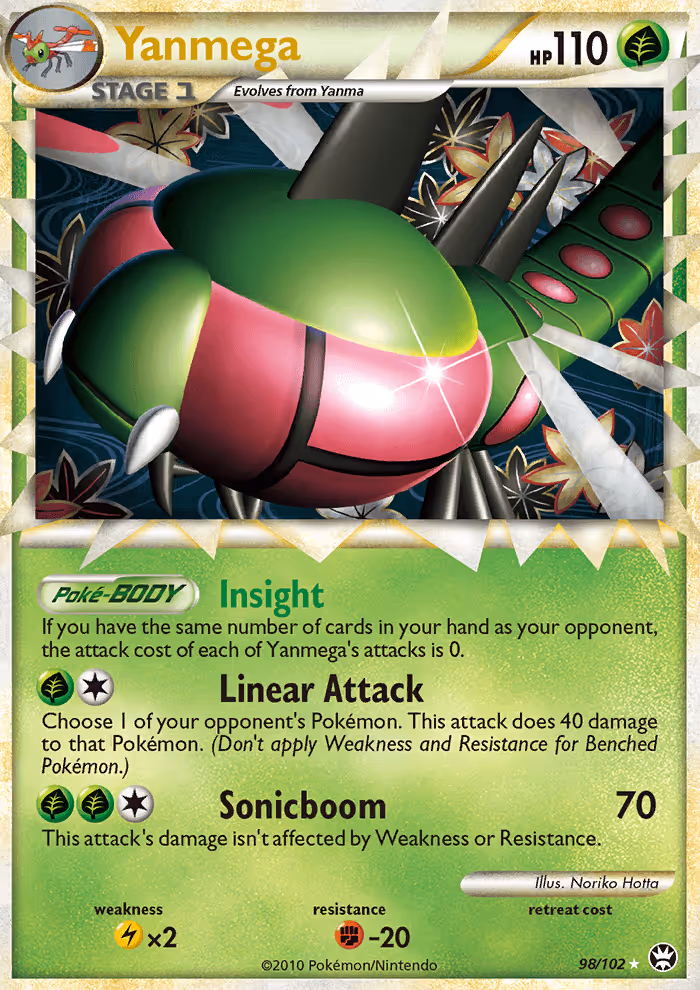 Yanmega 98/102 Pokemon card
