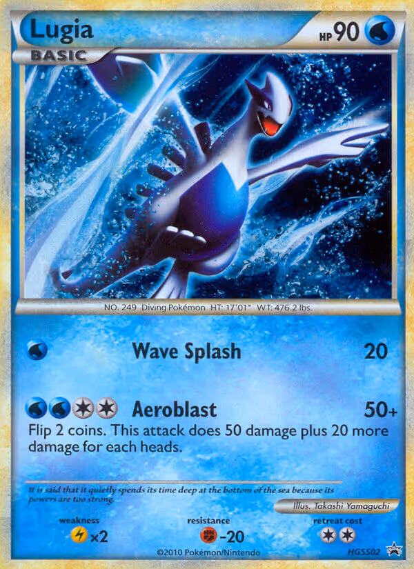 Lugia HGSS02 Pokemon card