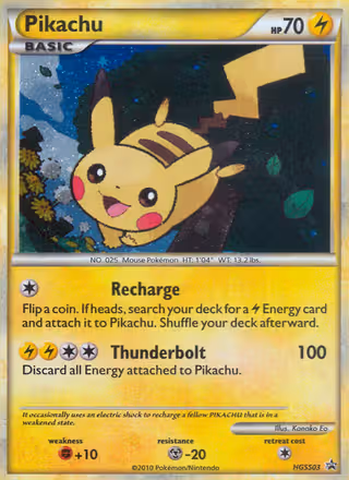 Pikachu HGSS03 Pokemon card