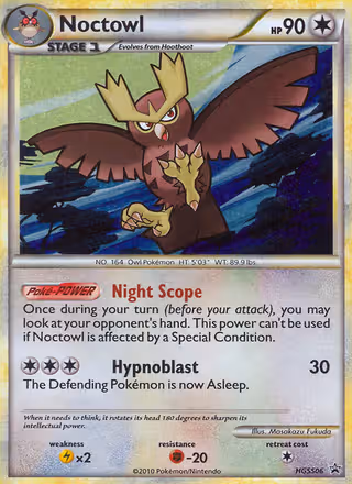 Noctowl HGSS06 Pokemon card